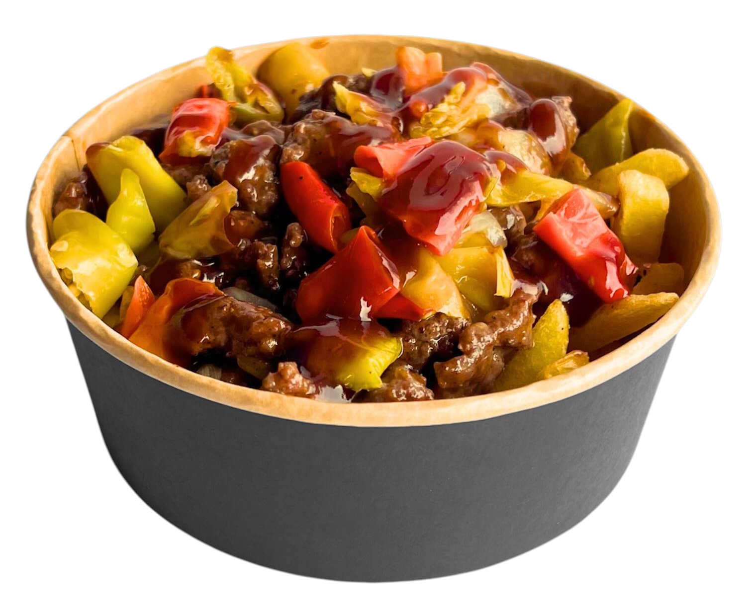 Фрі з яловичиною